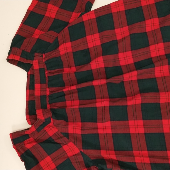 Cozy Soft Nightgown Red Green Plaid 100 Cotton sz 2x Comfortable Colorful Tarten - Picture 10 of 12